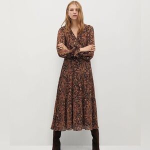 Mango patterned dress